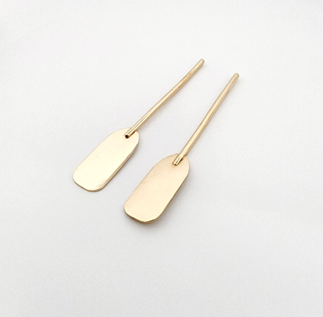 Remos de Oshún 14k. Juego de 2