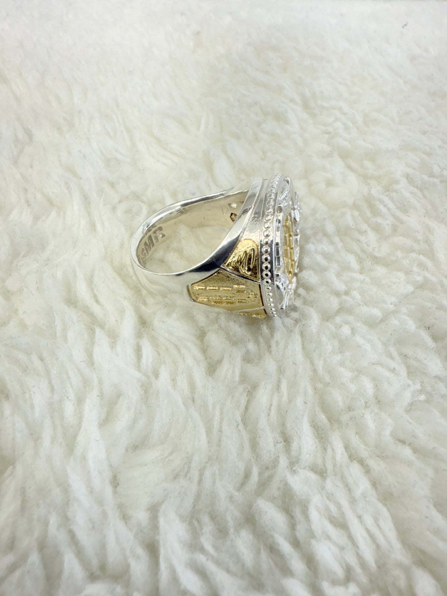 Anillo ifa plata con oro