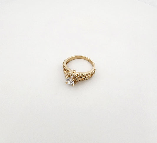 Anillo de compromiso de mujer 14k